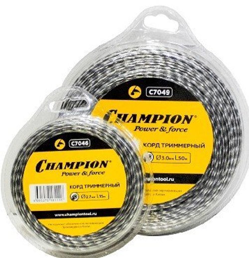 Леска CHAMPION Tri-twist 3,0*12 м (витой треугольник)   C7048