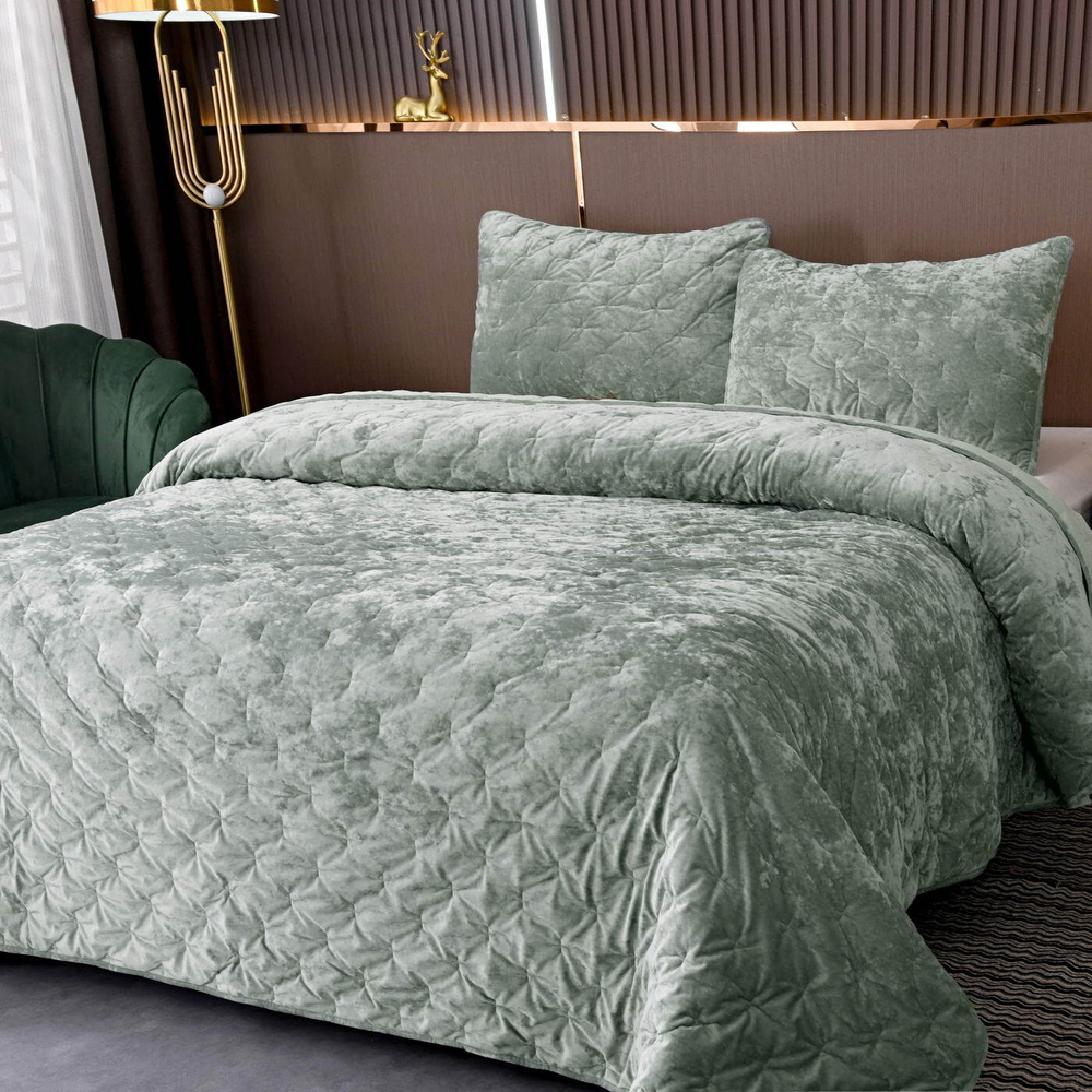 Покрывало 160x220 Sofi De MarkO Алира изумрудно-зеленое