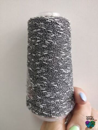 Стальной , арт 35, узелковый люрекс