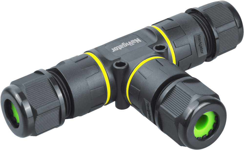 Коннектор Navigator 95 826 NTB-T03-3P-IP68 T-образный 3PIN