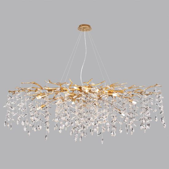 4969/14 HALL ODL24 633 античн.бронза/алюмин./хрусталь Люстра G9 14*40W DELICA