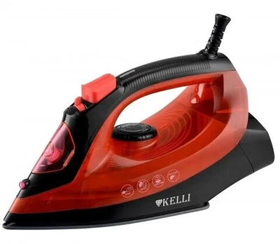 Утюг электрический KELLI KL-1639 антипригарн. подошва, паровой удар, самоочистка мощн. 2600 Вт