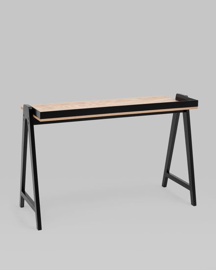 Стол письменный Pyramid 118*53 светлое дерево/черный