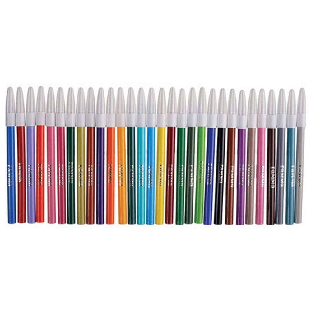 Фломастеры ГАММА "Мультики", 30 цветов, вентилируемый колпачок, картонная упаковка, 180319_08