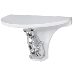 Полочка Кошка Грация Айс Античное серебро