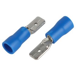 Разъем плоский ЭРА NO-225-130 РпИп 2-5-0.8 изолированный «вилка» (упаковка 50 штук) | Наконечники слаботочные