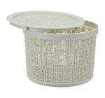 Коробка БЯЗЬ 2л с крышкой круглая D=17см М 2328