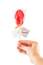 Леденец в форме вагины со вкусом виски - 50 гр. (Цвет: красный)