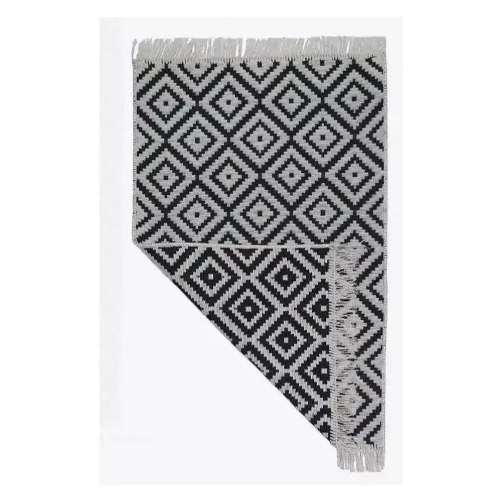 Коврик из хлопка KILIM GOLD 80Черно-белый Турция 59634