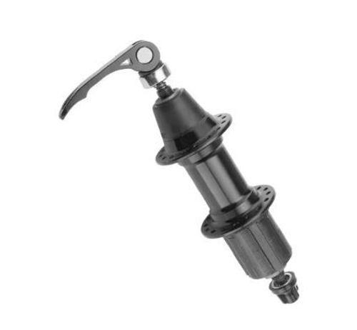 Втулка задняя KT-AZ2R, на 32 спицы, с эксцентр., под кассету на 7 скоростей, алюминиевая, черная, арт. 130345