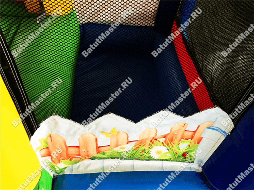 Детский надувной батут "Домик в деревне" 3.5*2.5*2.2 м