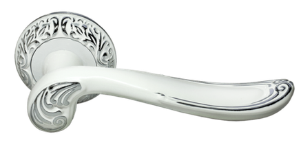 Дверные ручки Morelli "GIUSEPPE" MH-22-CLP W/PC - Цвет - Белый/хром