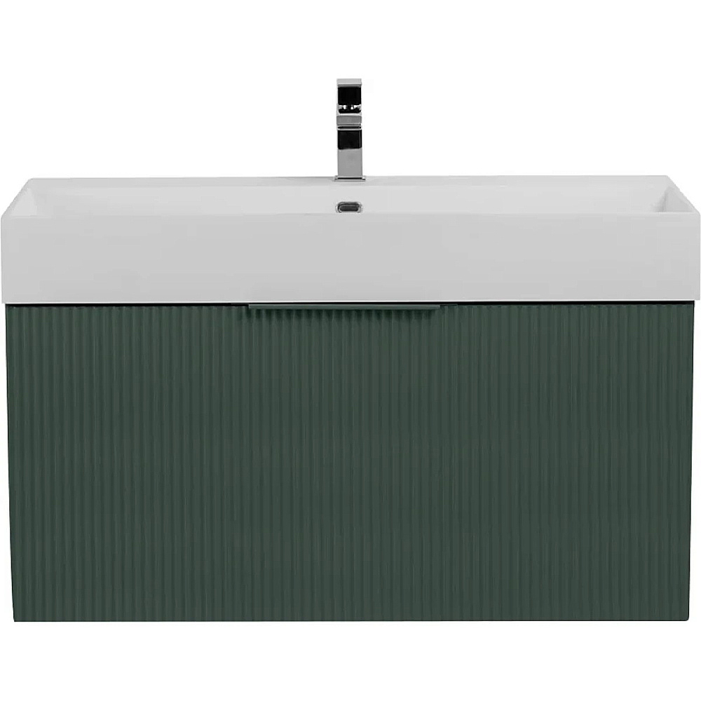 Тумба с раковиной Cezares PREMIUM 90 55445+50263 Plisse Verde opaco