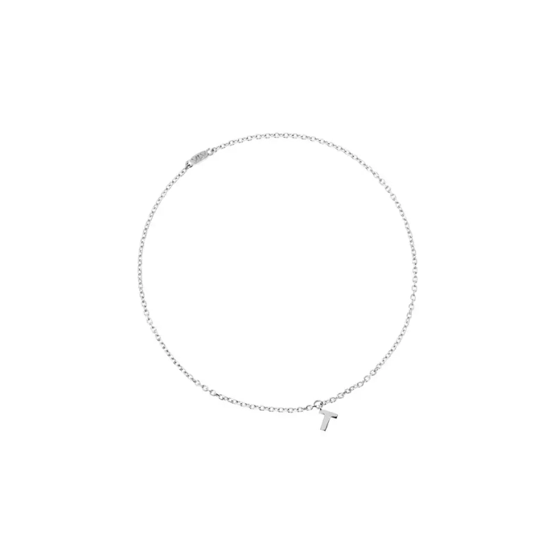 Вечный браслет Персонализация с Буквой – Белое золото