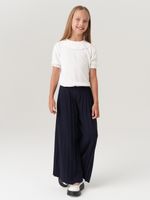 Школьные широкие брюки для девочки AT726-2 синий