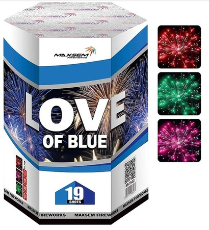 Батарея салютов "Пламенный шафран" SB-19-02 19 залпов * 1.2"