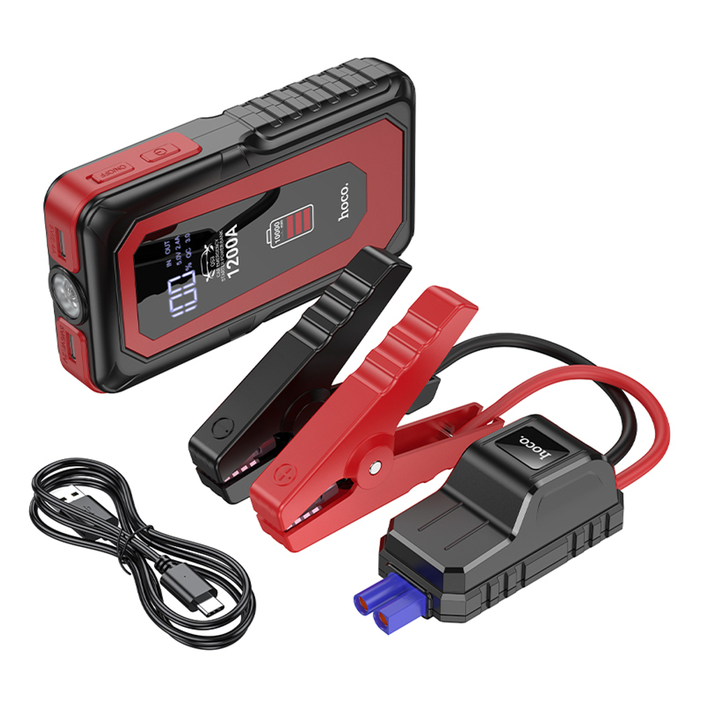 Пуско-зарядное устройство для авто HOCO QS3 10000 mAh (черный)