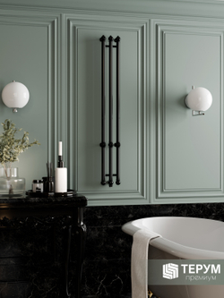 Полотенцесушитель Винтаж 3 120х16 Черный лак