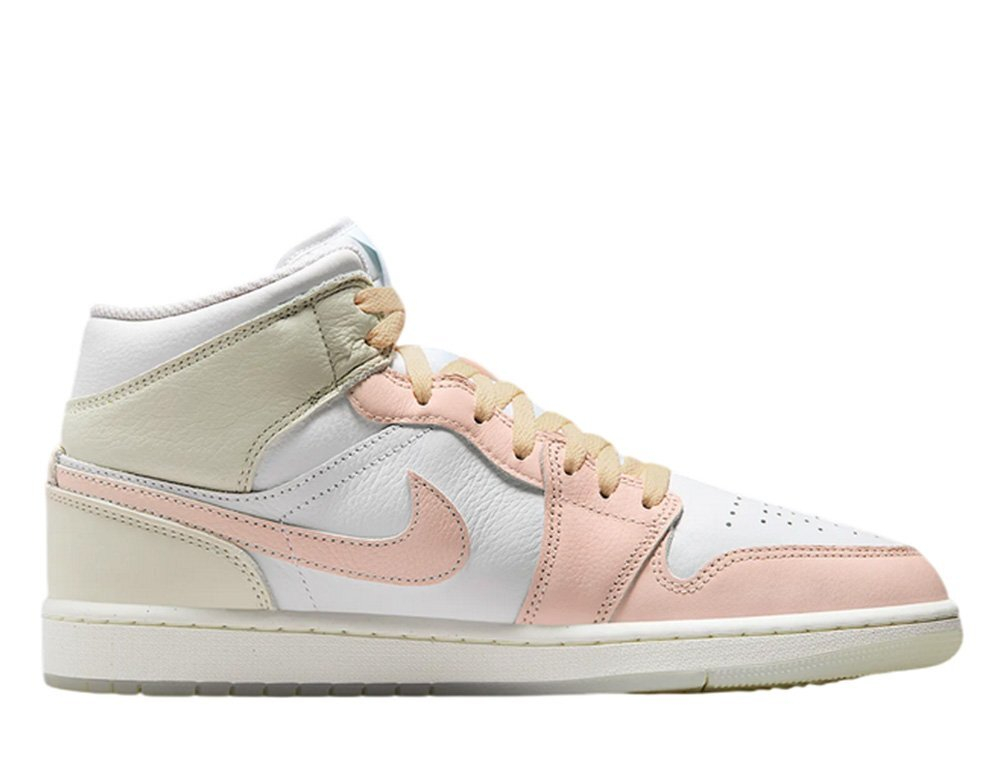 Баскетбольные кроссовки Air Jordan 1 Mid SE Pink/Green Shoes