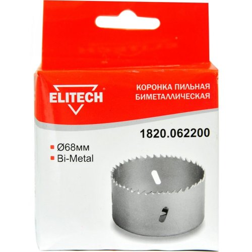 Цифенбор биметаллический ELITECH 68 мм   1820.062200