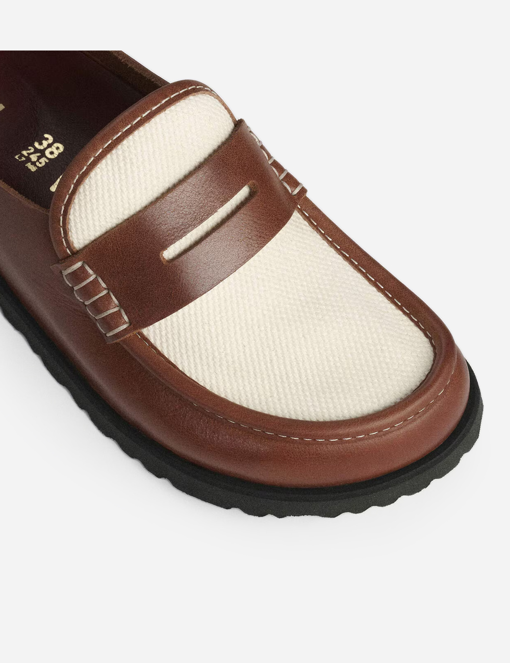 Birkenstock 1774 Naples Wrapped Natural Leather Oiled " Cinnamon Canvas"