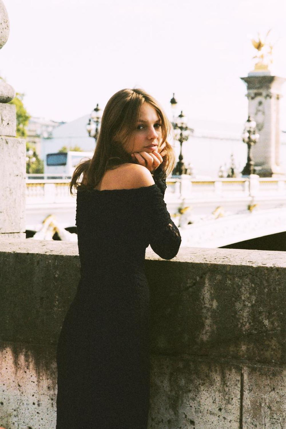 ZARA КРУЖЕВНОЕ ПЛАТЬЕ БЕЗ БРЕТЕЛЕЙ, ЧЕРНЫЙ