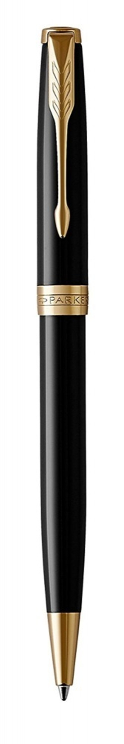 Шариковая ручка Parker Sonnet , Lacquer Deep Black GT, стержень: M, цвет чернил: black , в подарочной упаковке