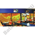 Коммерческий надувной батут "Ракета" 20*10*7 м