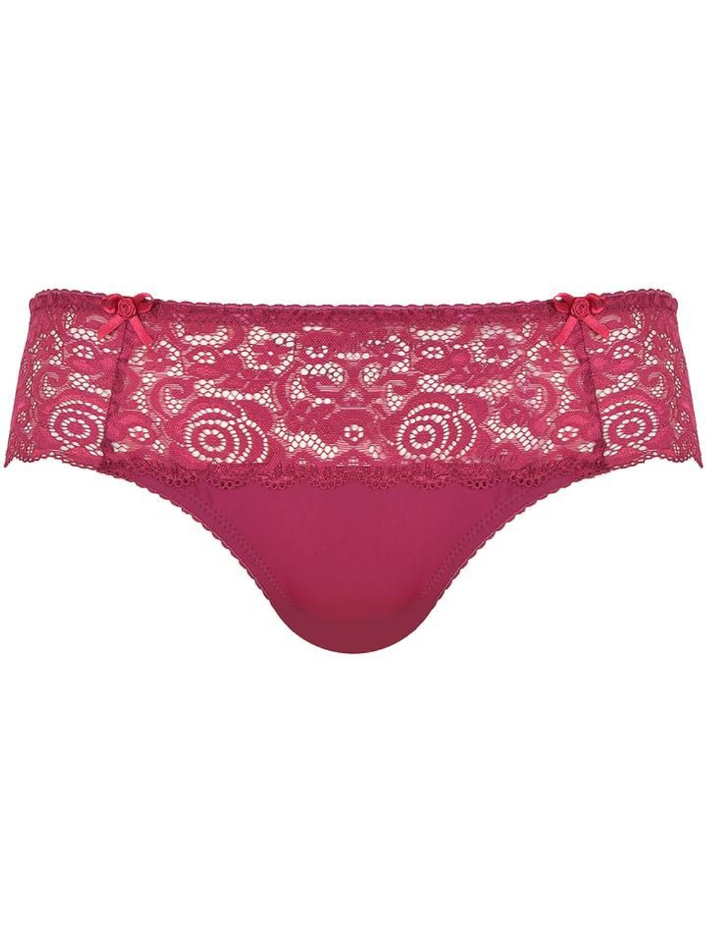 Нежные трусики-слипы с кружевным декором (Размер: 44) (Цвет: белый)