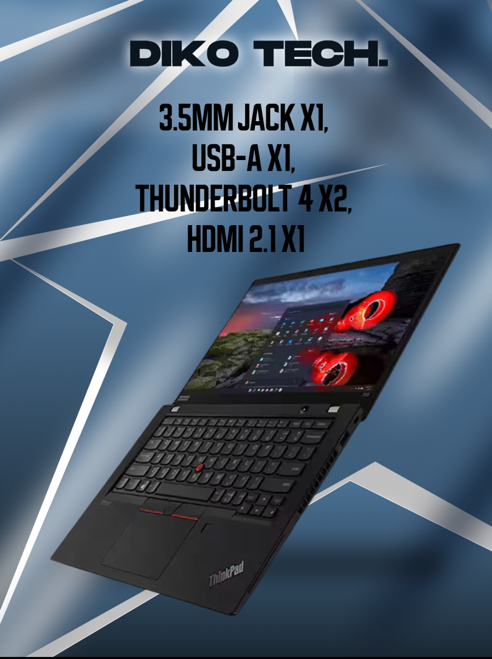 Ноутбук Lenovo Thinkpad X13 AI 2025 / Ultrа 7 255H / 32GB / 1ТВ / BLACK