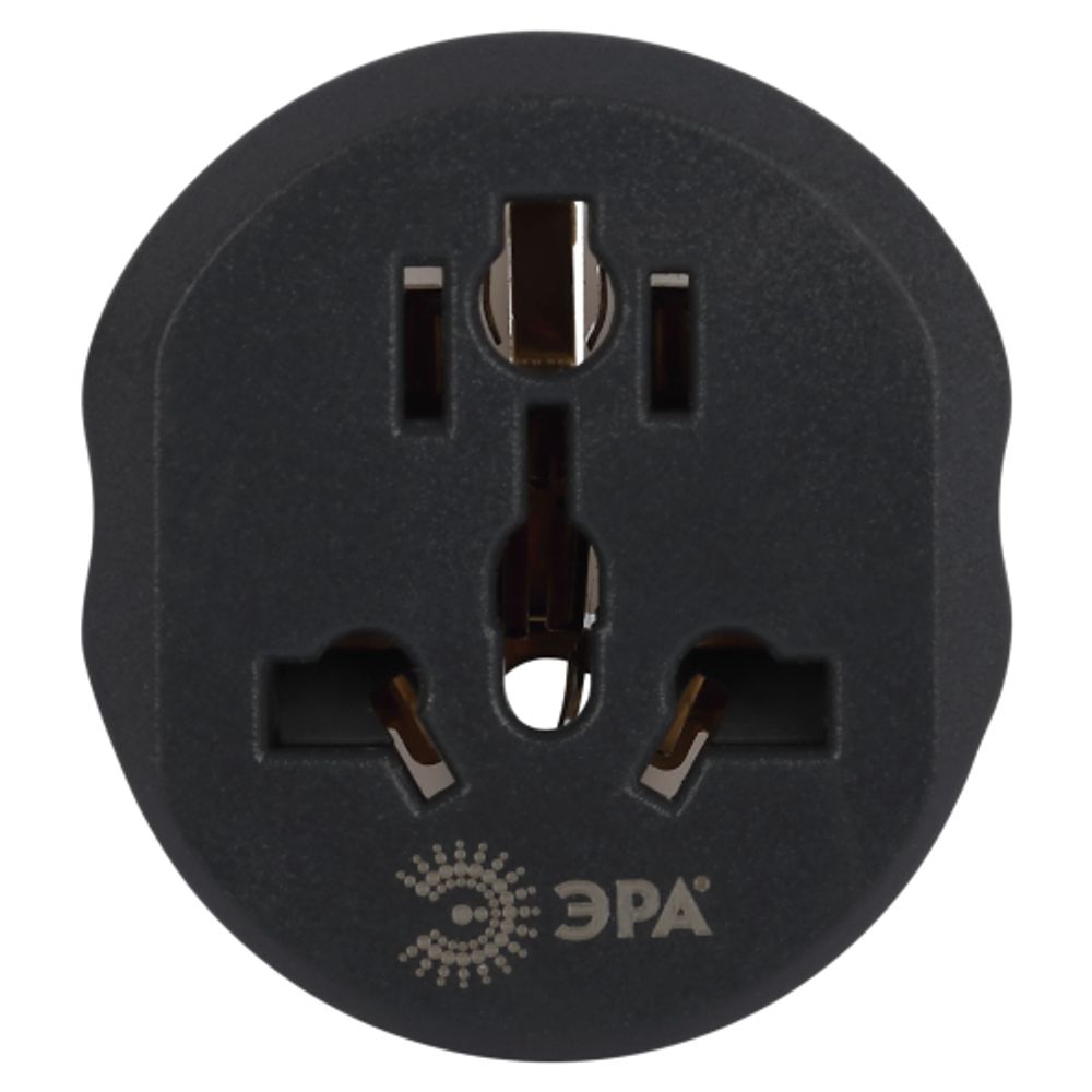 Разветвитель электрический ЭРА SP-1e-UVL универсальный на 1 розетку 16А белый | Тройники