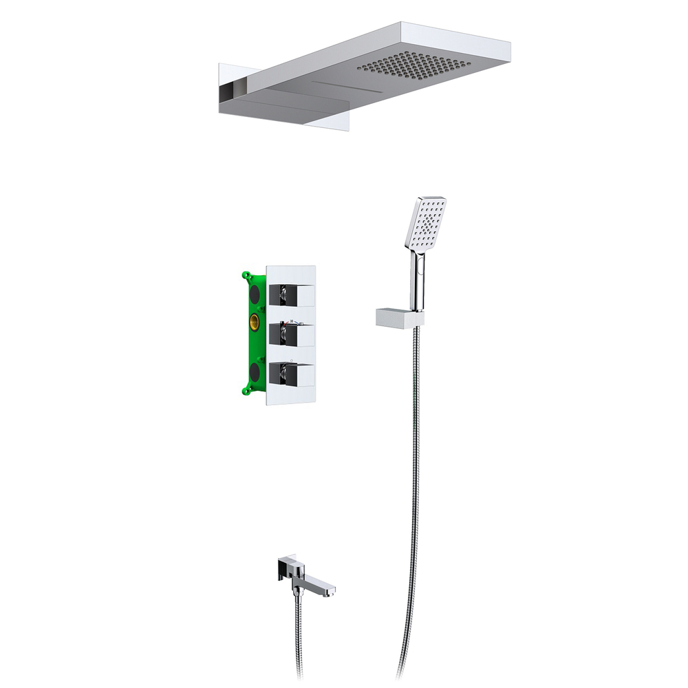 Душевая система встроенная с термостатом Petruma SX-5079/00SM Хром