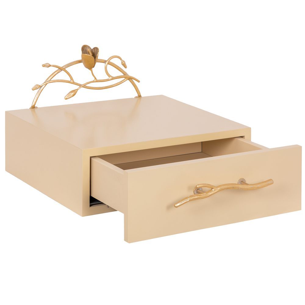 Тумба прикроватная Ин Блум подвесная Айвори