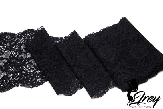 03-192 ОПТ Кружево эластичное 16 см, черный