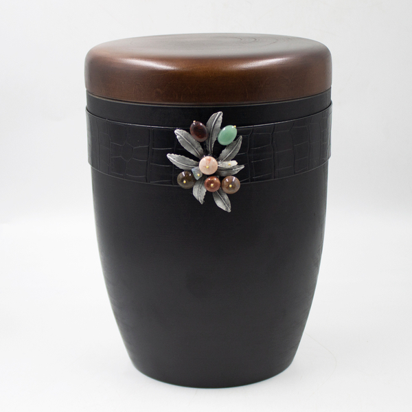 Урна для праха биоразлагаемая "Самоса" черная