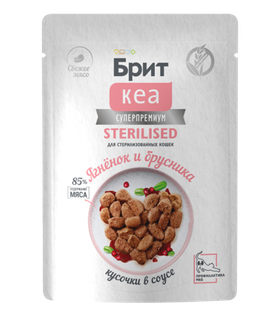 Brit Care Sterilized Ягненок и Брусника 85гр.