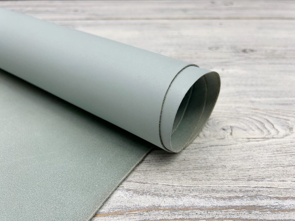 Галантерейная кожа Monteria Light Verde - нежно зеленоватый оттенок