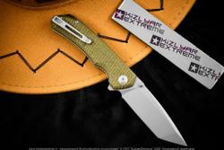 Нож Civivi Brazen C2023F, сталь D2 Satin, Green Coarse Micarta