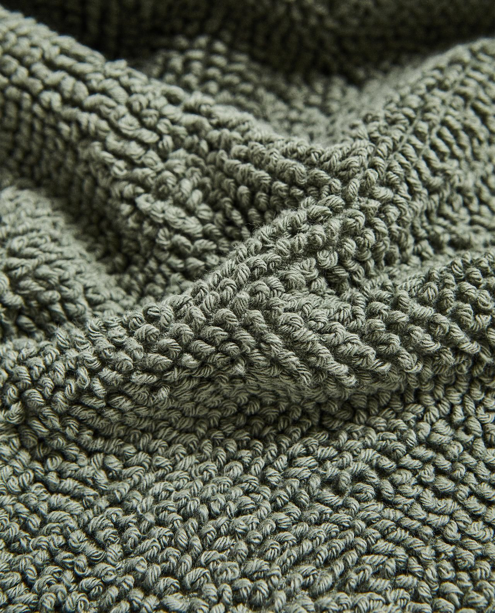 Zara Home - Гладкий нескользящий коврик для ванной, зеленый, 50x70 см