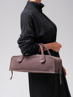 Замшевая сумка багет Doxie DBR 31157 темно-серый