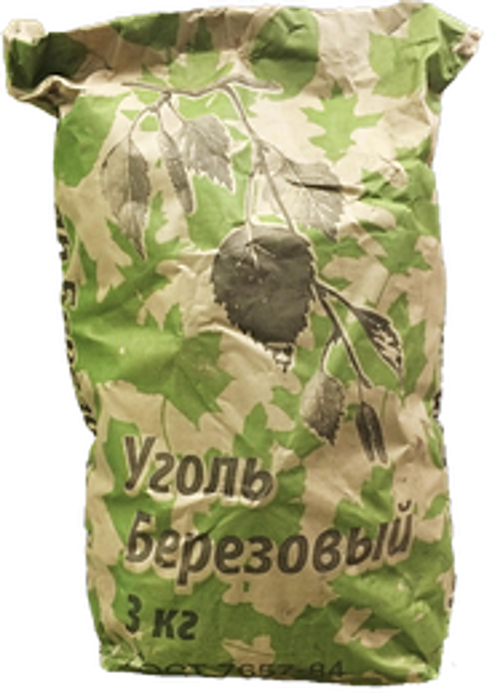 Уголь древесный березовый 3кг (Транзит-Ойл)