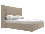 Кровать интерьерная Ларго 160, Бежевый, Велюр, 101317