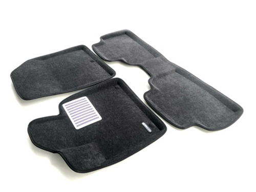 Коврики салона для HYUNDAI Santa Fe (2018-) Euromat 3D Lux серые. Арт. EM3D-002704G