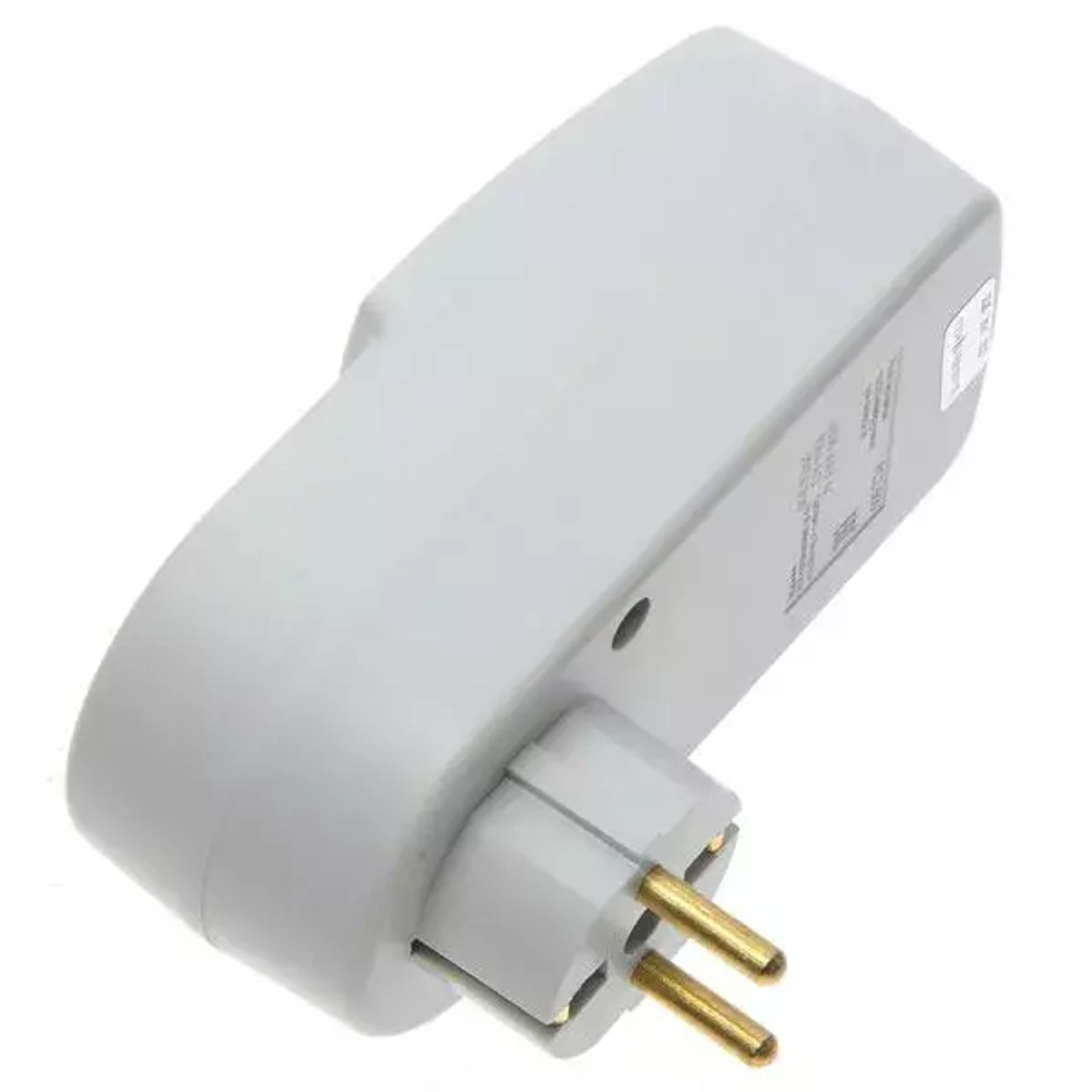 Реле времени в розетку PCZ-500 1 канал-100 пар включ./выключ.; суточн./недел. циклы работы с функцией контроля напряжения