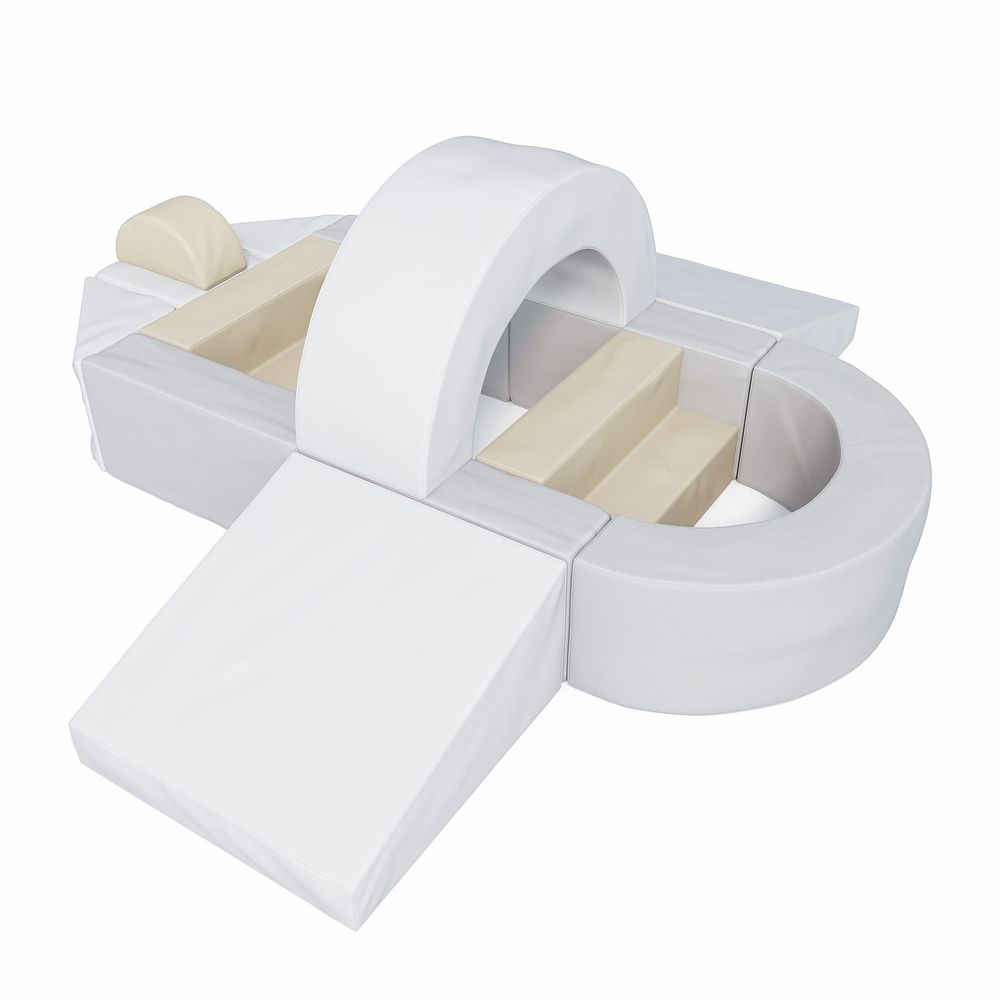 Мягкий игровой комплекс Romana «Авиалайнер» (серо-бежевый)