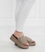 Шлепанцы кожаные furla Furla - серый(YH85FPN BX2895)