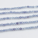 Фианит (кубический цирконий), цвет гиацинтовый, размер 2 мм, цена за нить около 195 шт (38 см)