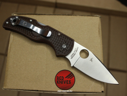 Нож Spyderco Native 5 LTW - коричневая рукоять, светлый клинок RK/496