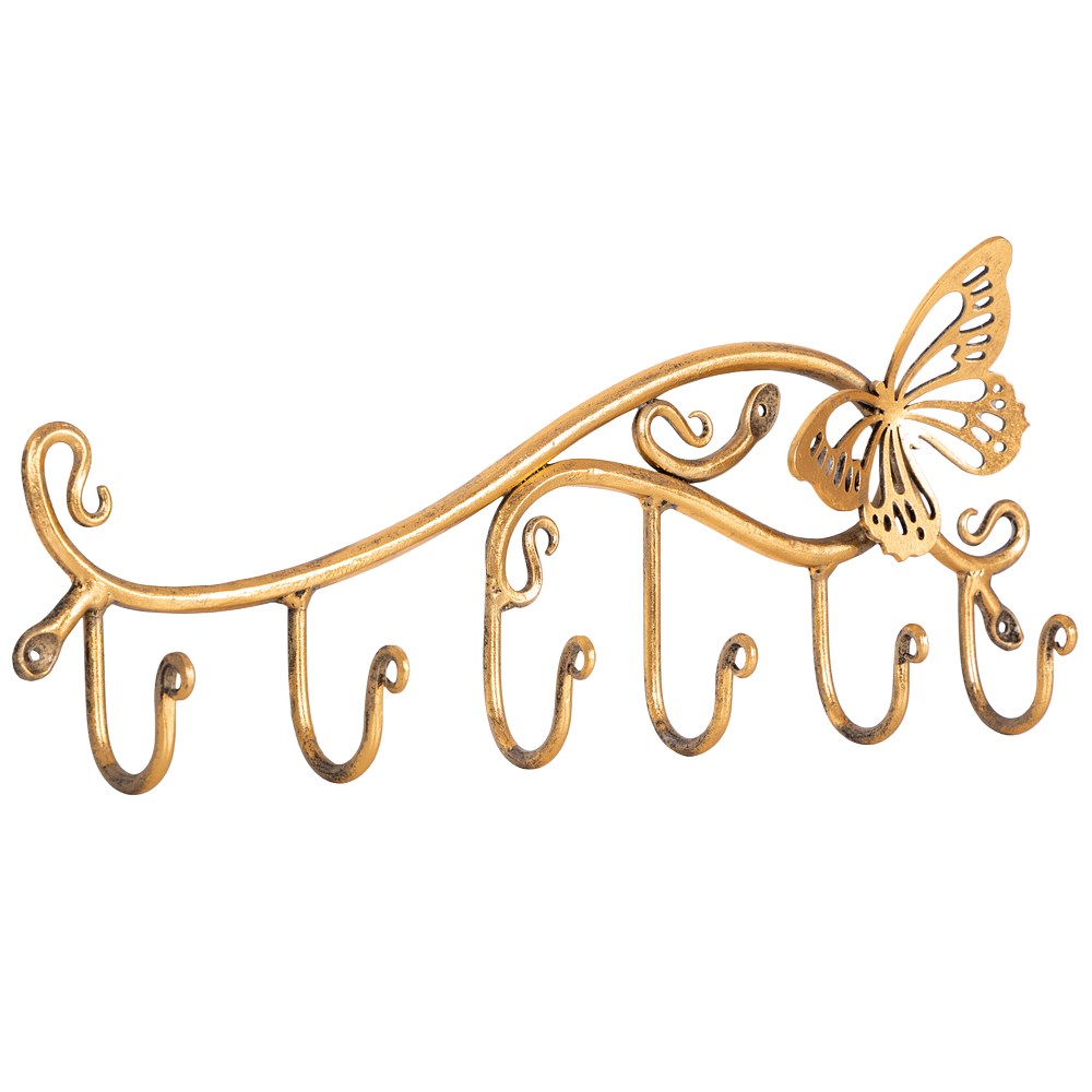 Вешалка настенная Бабочка Эир с 6-ю крючками Амбер