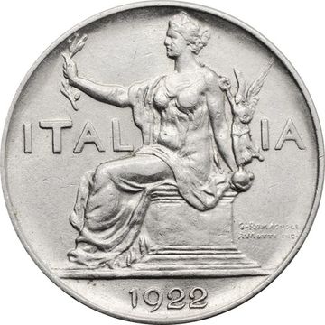 1 лира 1922 Италия